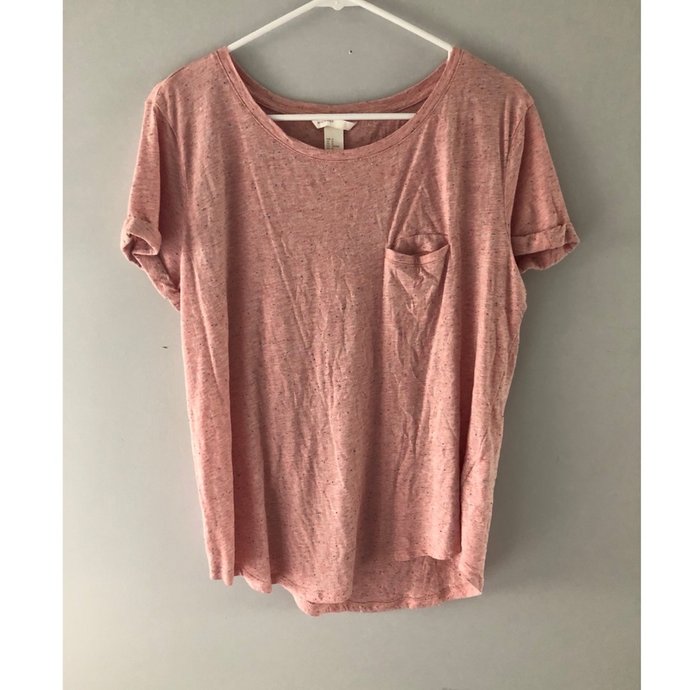 H&M Basics Pink Confetti T-Shirt